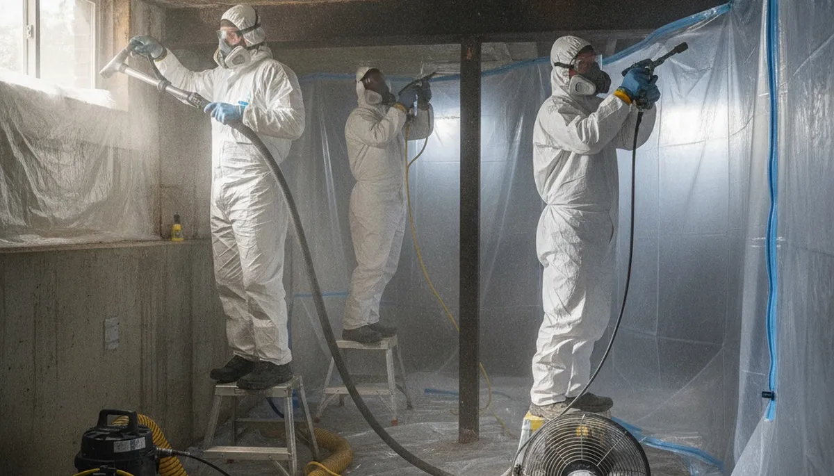 Mold removal inspection in Riverside, CA home by water damage restoration professionals