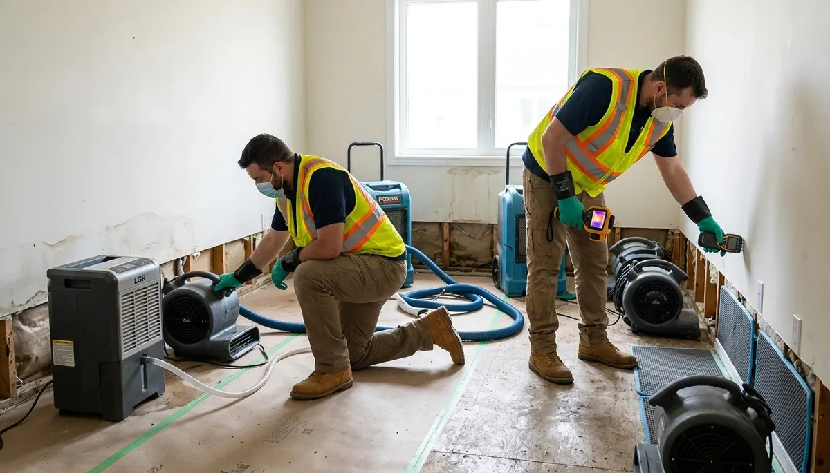 Structural drying service in Riverside, CA for water-damaged walls and floors