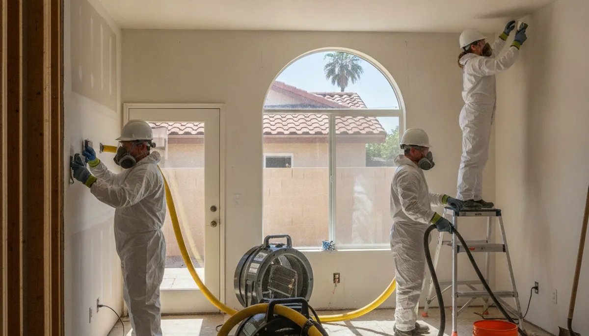 Water damage restoration team serving Riverside, CA with professional cleanup and repair services