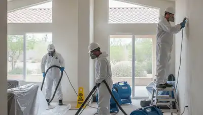 Water damage restoration team serving Riverside, CA for emergency water extraction and cleanup