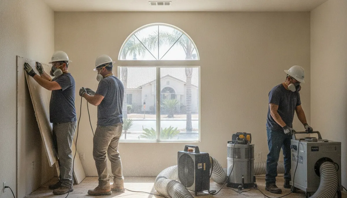 Water damage restoration team serving Riverside, CA with professional cleanup and repairs