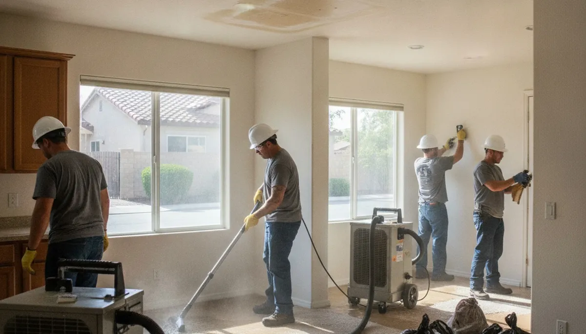 Water damage restoration team serving Riverside, CA for fast cleanup and repairs