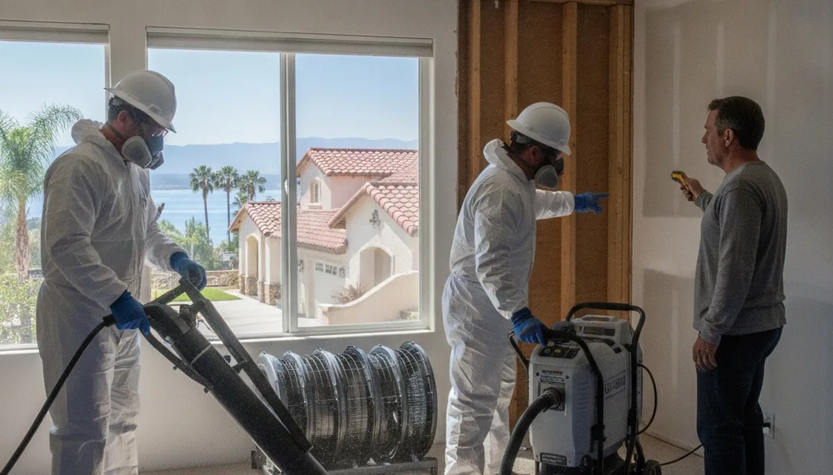 Water damage restoration team serving Riverside, CA with professional cleanup and repair services
