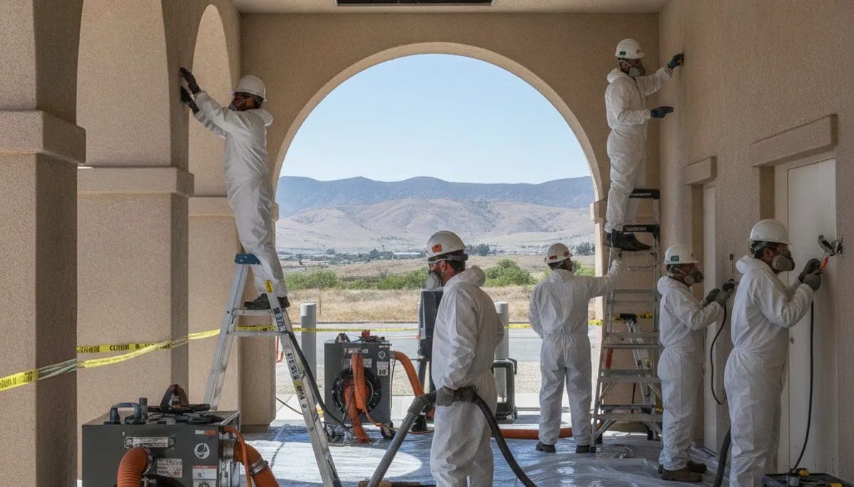 Water damage restoration team serving Riverside, CA for emergency cleanup and drying services