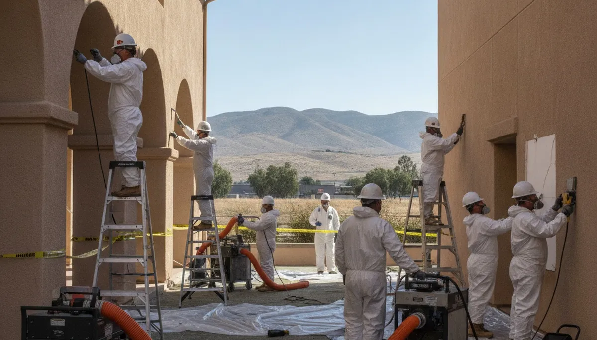 Water damage restoration team in Riverside, CA providing emergency cleanup and repair services