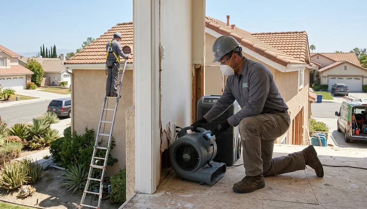 Water damage restoration team serving Riverside, CA for fast cleanup and repair