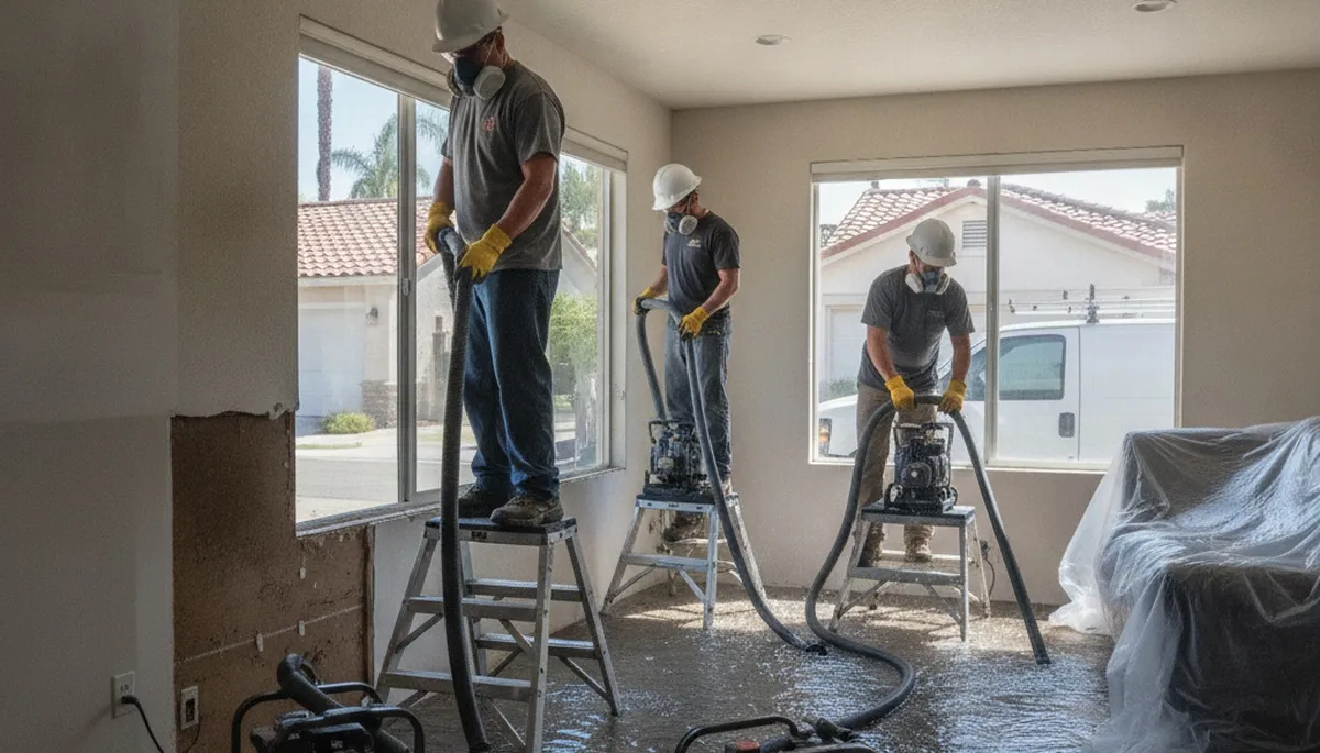 Water damage restoration team serving Riverside, CA with professional cleanup and repair services