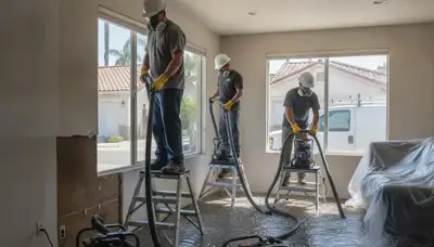 Water damage restoration team serving Riverside, CA with professional cleanup and repair services