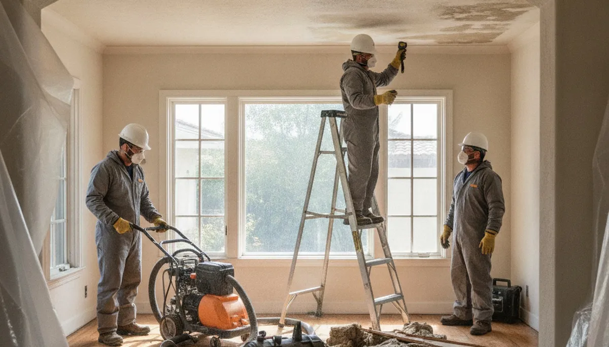 Water damage restoration team in Riverside, CA providing emergency water removal and drying services