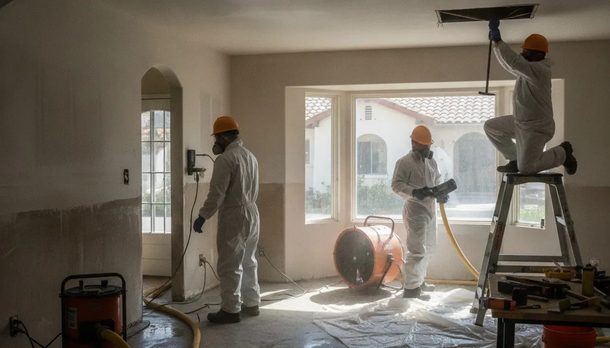 Water damage restoration team serving Riverside, CA for emergency cleanup and repairs