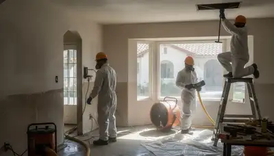 Water damage restoration team serving Riverside, CA for emergency cleanup and repairs