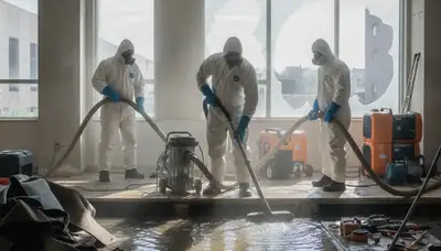 Water extraction team serving Riverside, CA homes after leaks and flooding